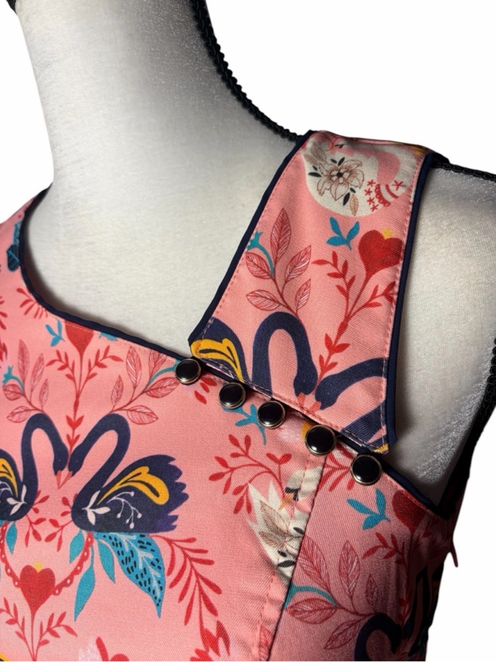 Antix Brazil Swan Sheath Dress (Size S) - Picture 2 of 6